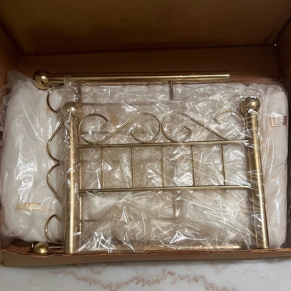 Vintage 1985 Toytime Brass Bed Made for Dolls 12-18 Inches Mattress Original Box - Picture 3 of 5
